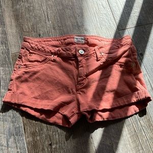 Hudson Hampton cuffed short burnt orange